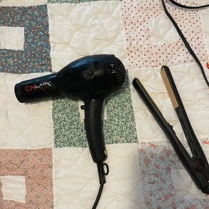 CHI flat iron & hair dryer